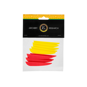 EK Archery Yellow/Red Vanes - Pack of 10